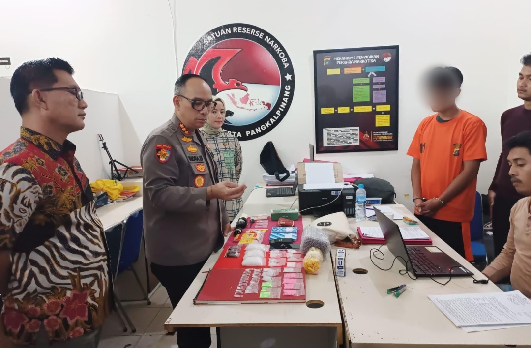 Polresta Pangkalpinang Bongkar Jaringan Sabu Dikendalikan dari Lapas