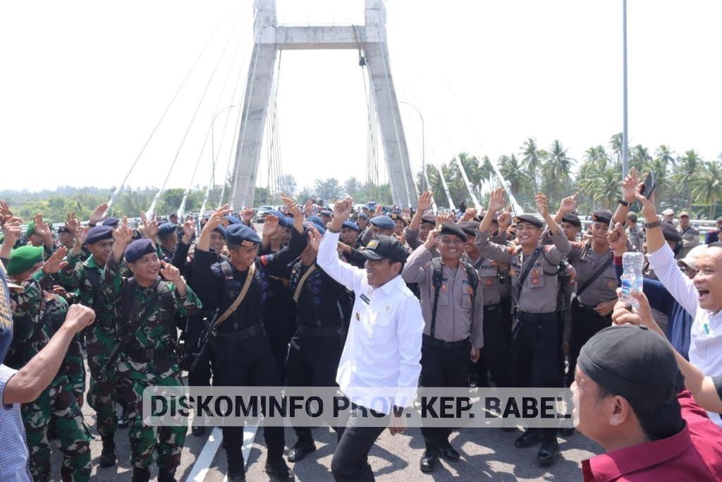 Pantau Gladi Bersih di Jembatan Emas, Pj Gubernur Suganda: Persiapan Sudah 90 Persen