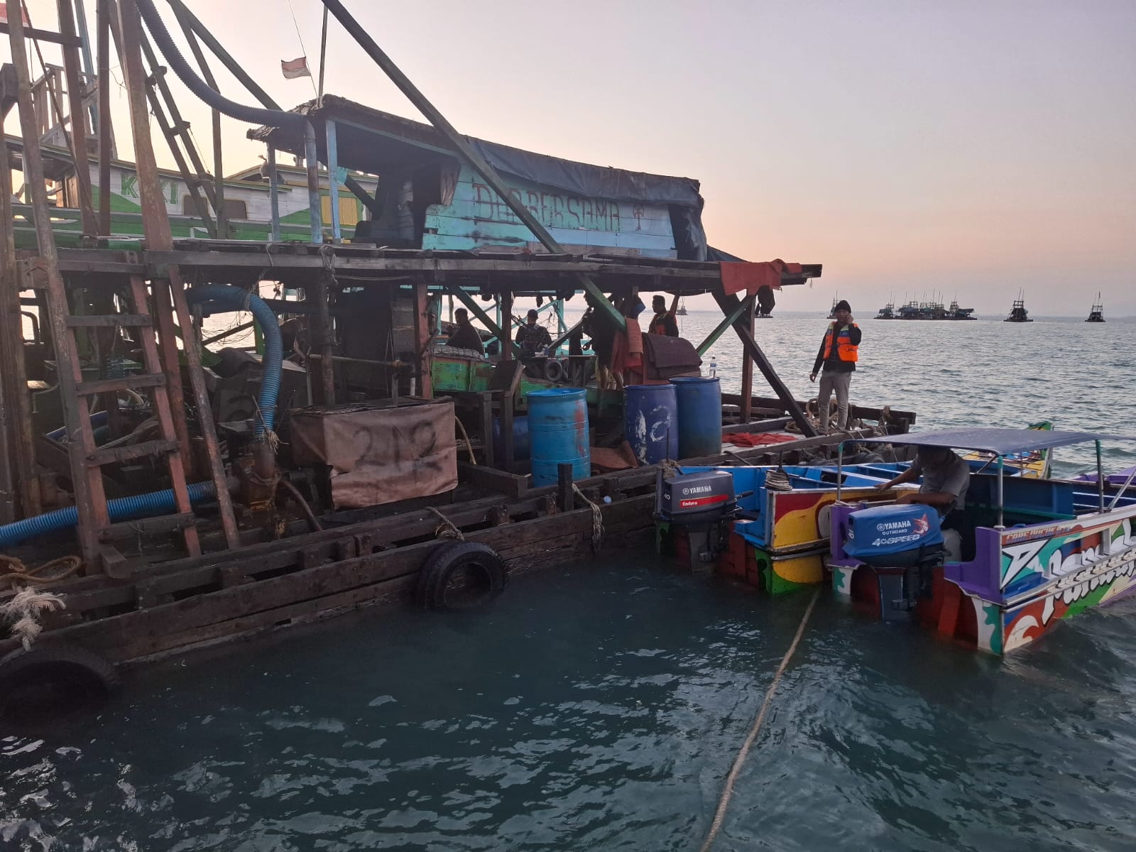 4 Unit PIP Perairan Cupat Diamankan Polres Babar