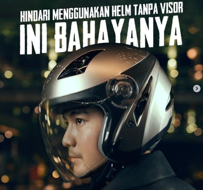 Hindari Menggunakan Helm Tanpa Visor, Ini Bahayanya