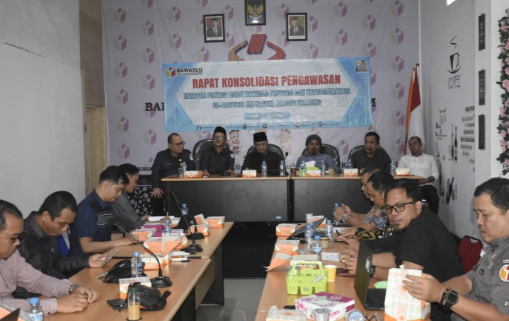 Pemetaan Kerawanan Pilkada 2024, Bawaslu Babel Geral Rapat Konsolidasi di Bateng