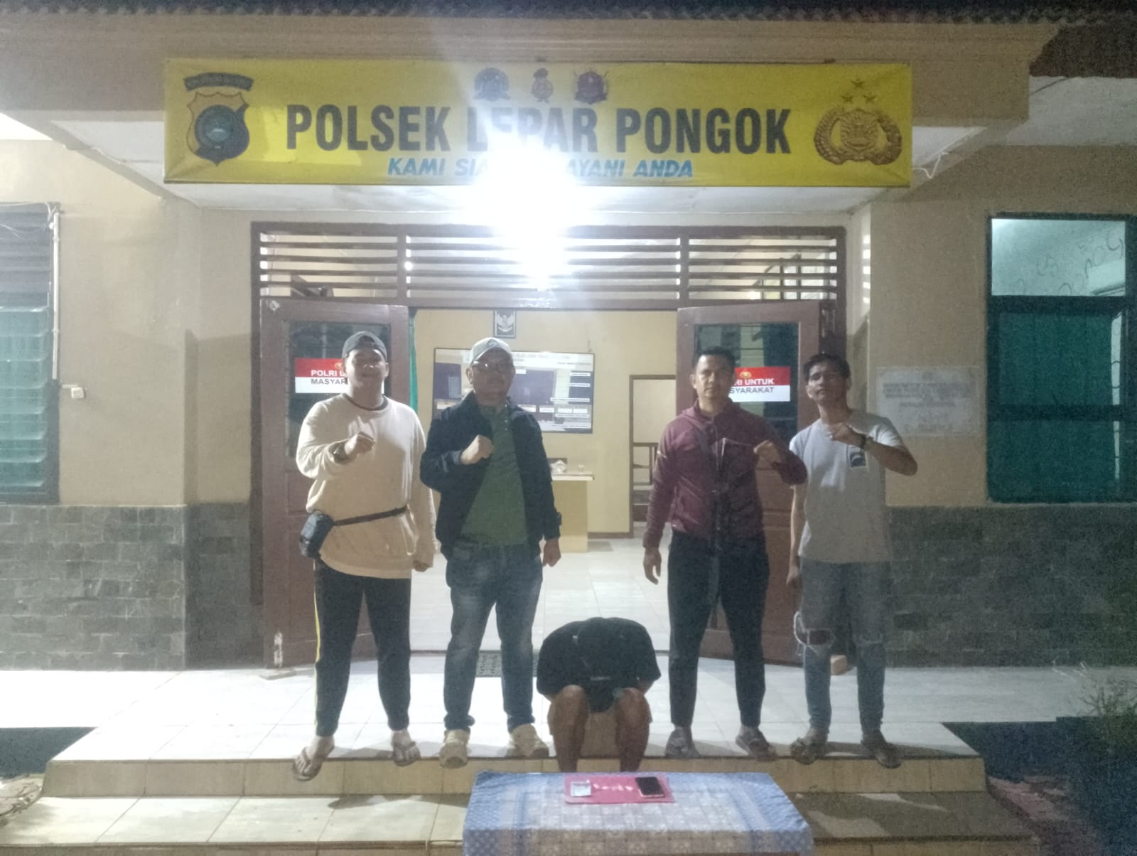 Polsek Lepong Amankan Seorang Buruh Harian, Lima Paket Kecil Diduga Sabu Jadi Barbuk 