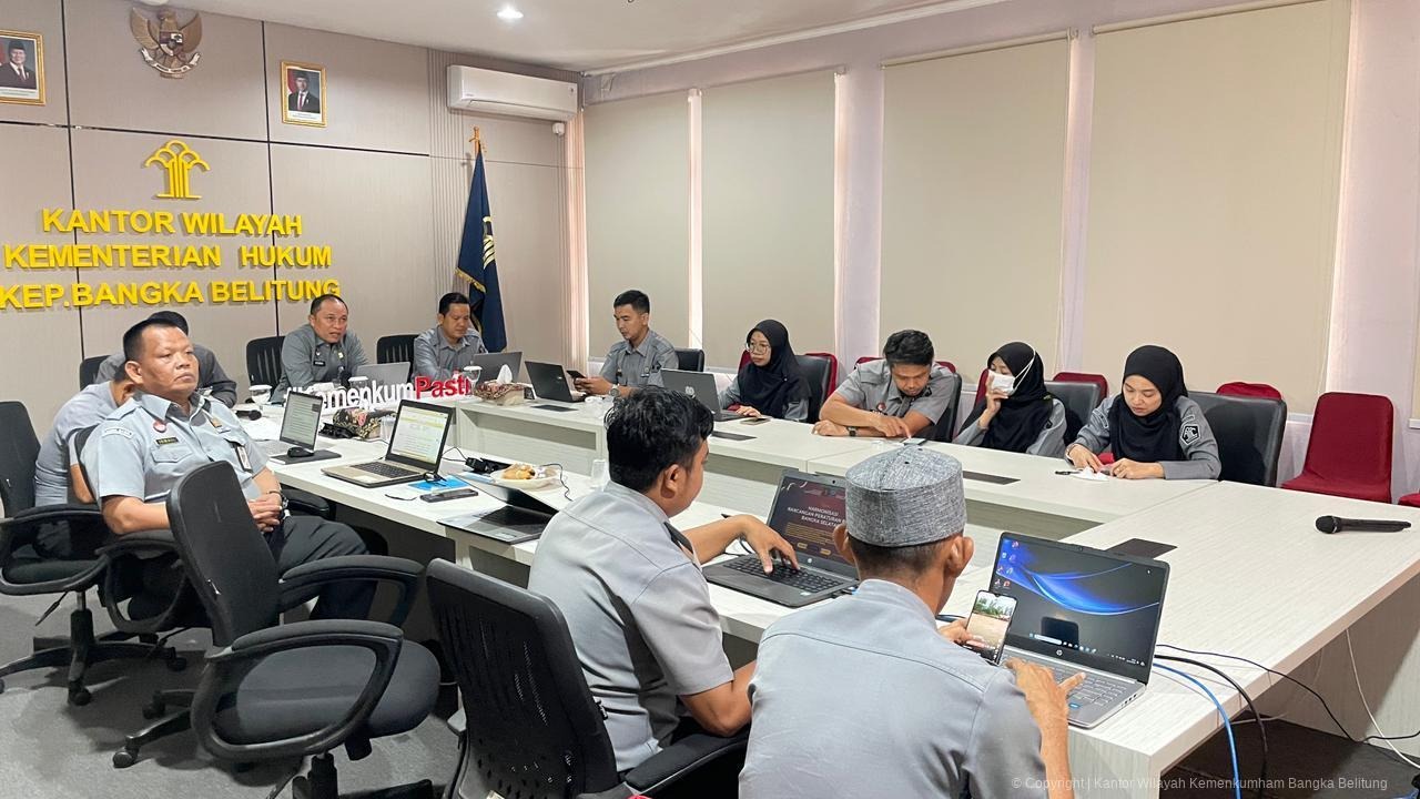 Kanwil Kemenkum Babel fasilitasi pengharmonisasian enam Raperkada Kabupaten Bangka Selatan