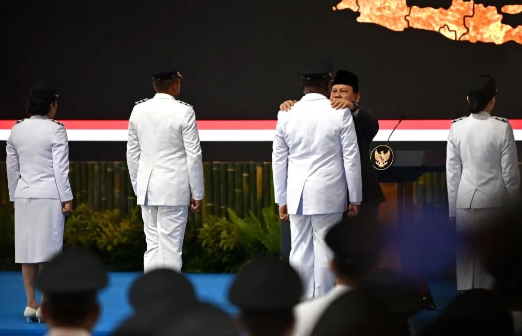 Presiden Prabowo Resmi Lantik Bupati - Wabup Bateng, Basel, Belitung & Beltim Bersama 961 Kada se Indonesia