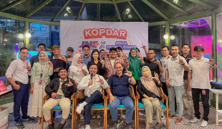 Jalin Silaturahmi Lewat Kopdar, JNE Pangkalpinang Perkuat Kolaborasi Bersama Media