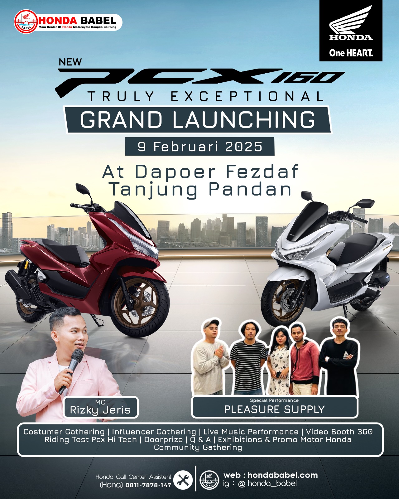 Honda Babel Hadirkan PCX Exclusive Night, Apresiasi untuk 20 Pembeli Pertama & Influencer Belitung!