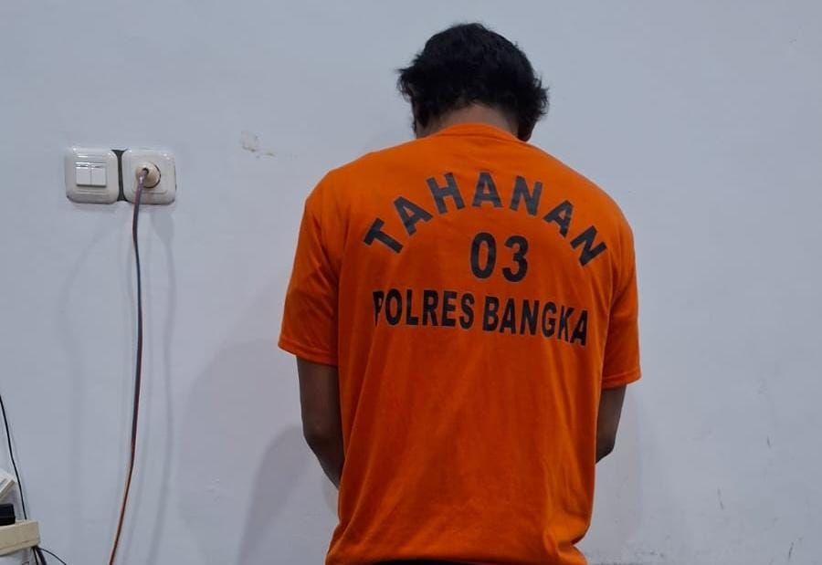 Kiki Ditangkap Satresnarkoba Polres Bangka bersama Sabu 6,81 Gram