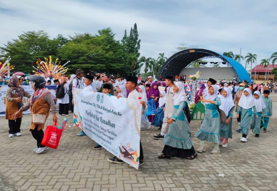 Ribuan Anak Pangkalpinang Sambut Ramadan dengan Pawai Taaruf