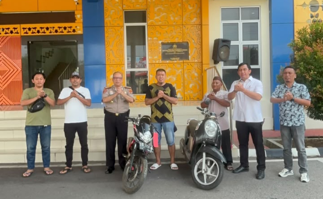 Polresta Pangkalpinang Pinjam Pakaikan 2 Motor Hasil Curanmor ke Korban