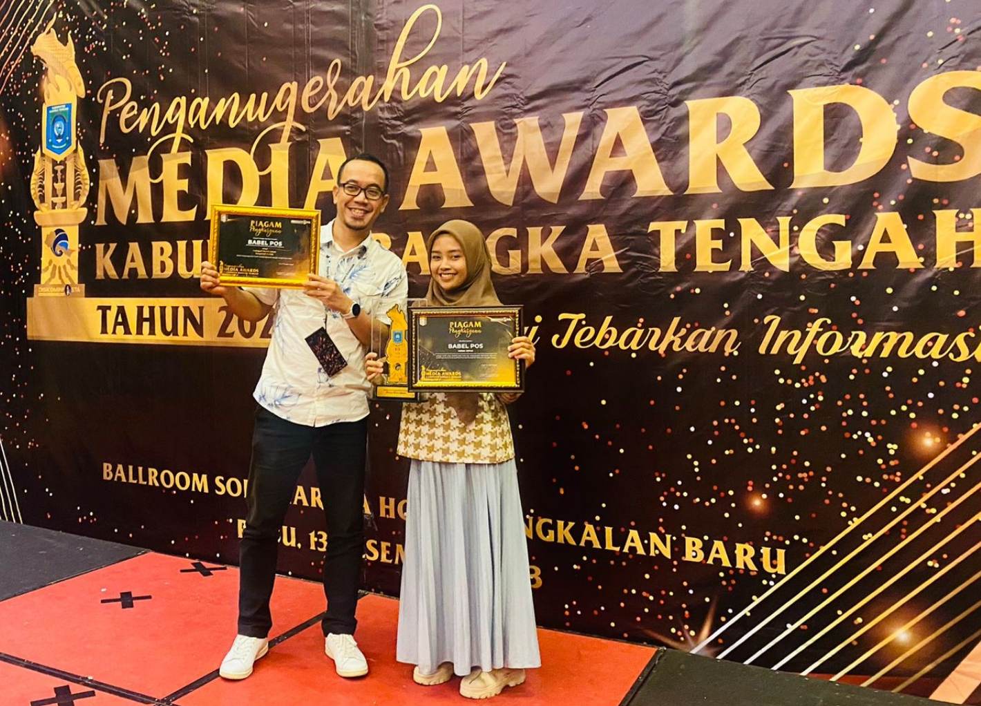 Media Awards Bangka Tengah, Harian Babel Pos Raih Penghargaan Responsif Politik 