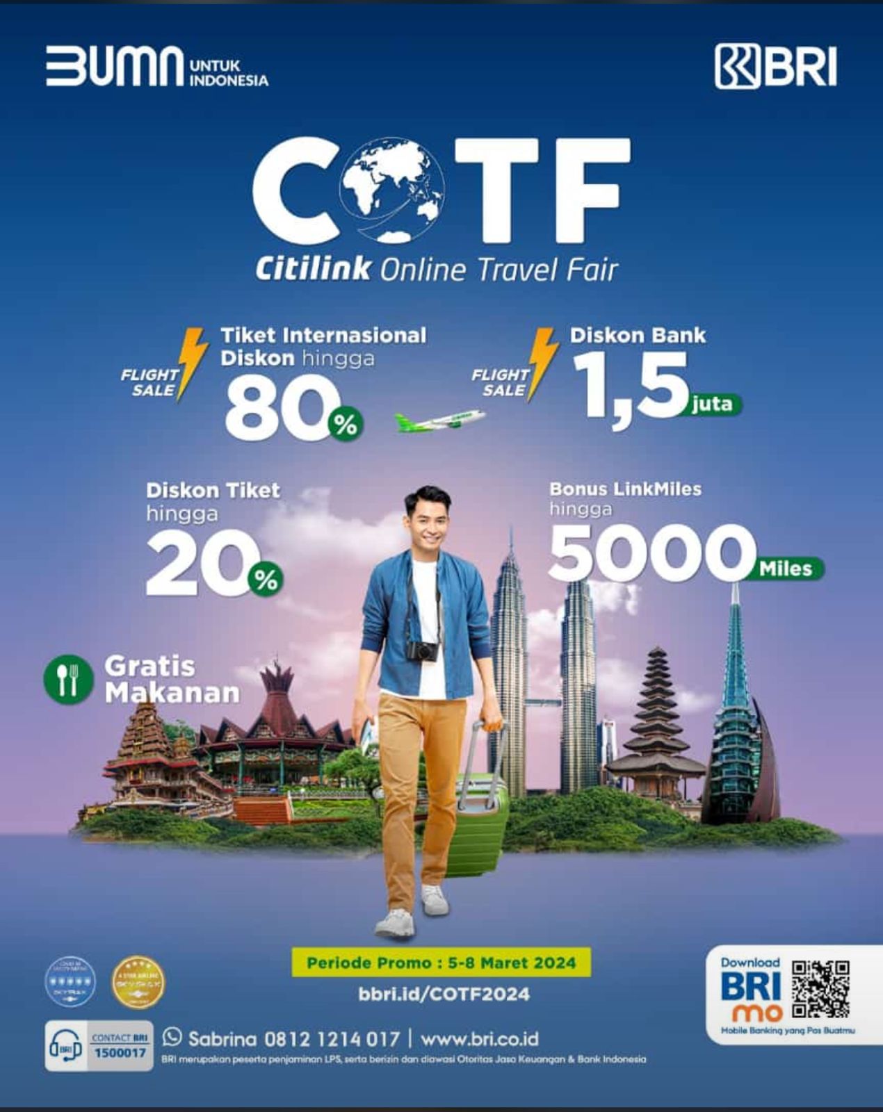 Siap-Siap Beli Tiket Mudik Lebaran, BRI dan Citilink Kembali Gelar Online Travel Fair