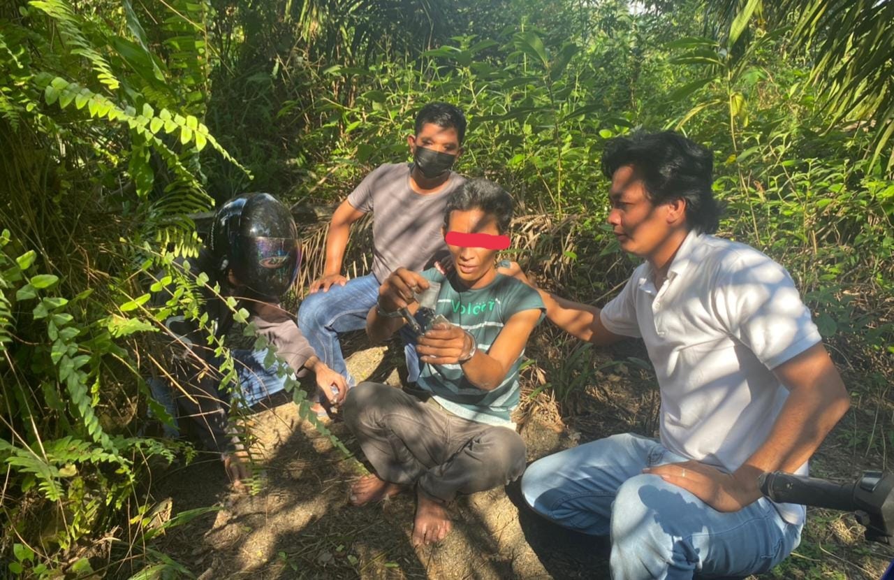 Kantongi 5,85 Gram Sabu, Pemuda Asal Jebus Tertangkap di Kebun Sawit