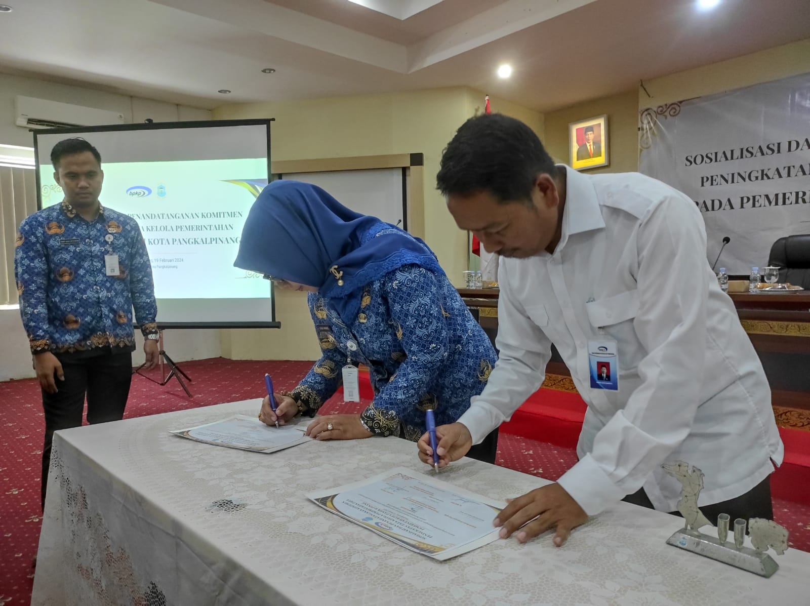 Pemkot Pangkalpinang Tandatangani Komitmen Peningkatan Tata Kelola Pemerintahan