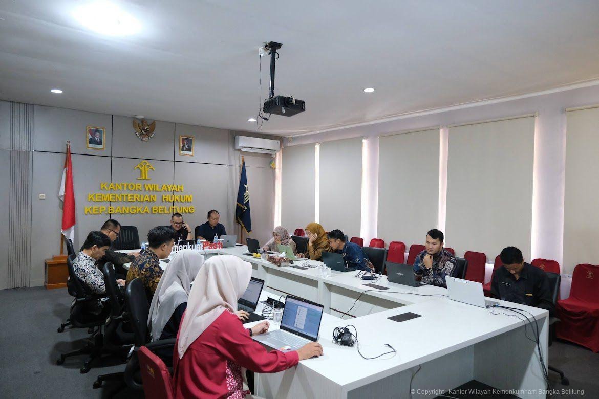 Kanwil Kemenkum Babel Ikuti Sosialisasi KUHP Nasional dan KUHAP Baru