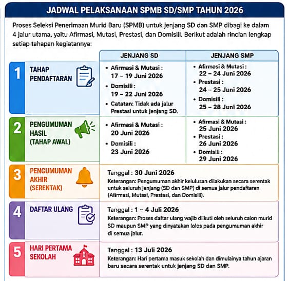 Dindikbud Basel Buka SPMB Tahun Ajaran 2026/2027, Ini Alur Pendaftaran dan Jadwalnya 