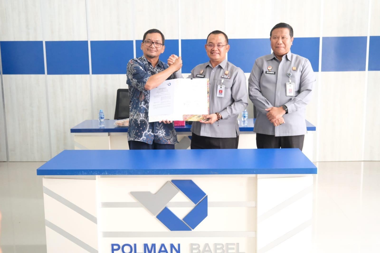 Kanwil Kemenkum Babel dan Polman Timah Resmi Tandatangani MoU Penguatan Layanan dan Sentra Kekayaan Intelektua