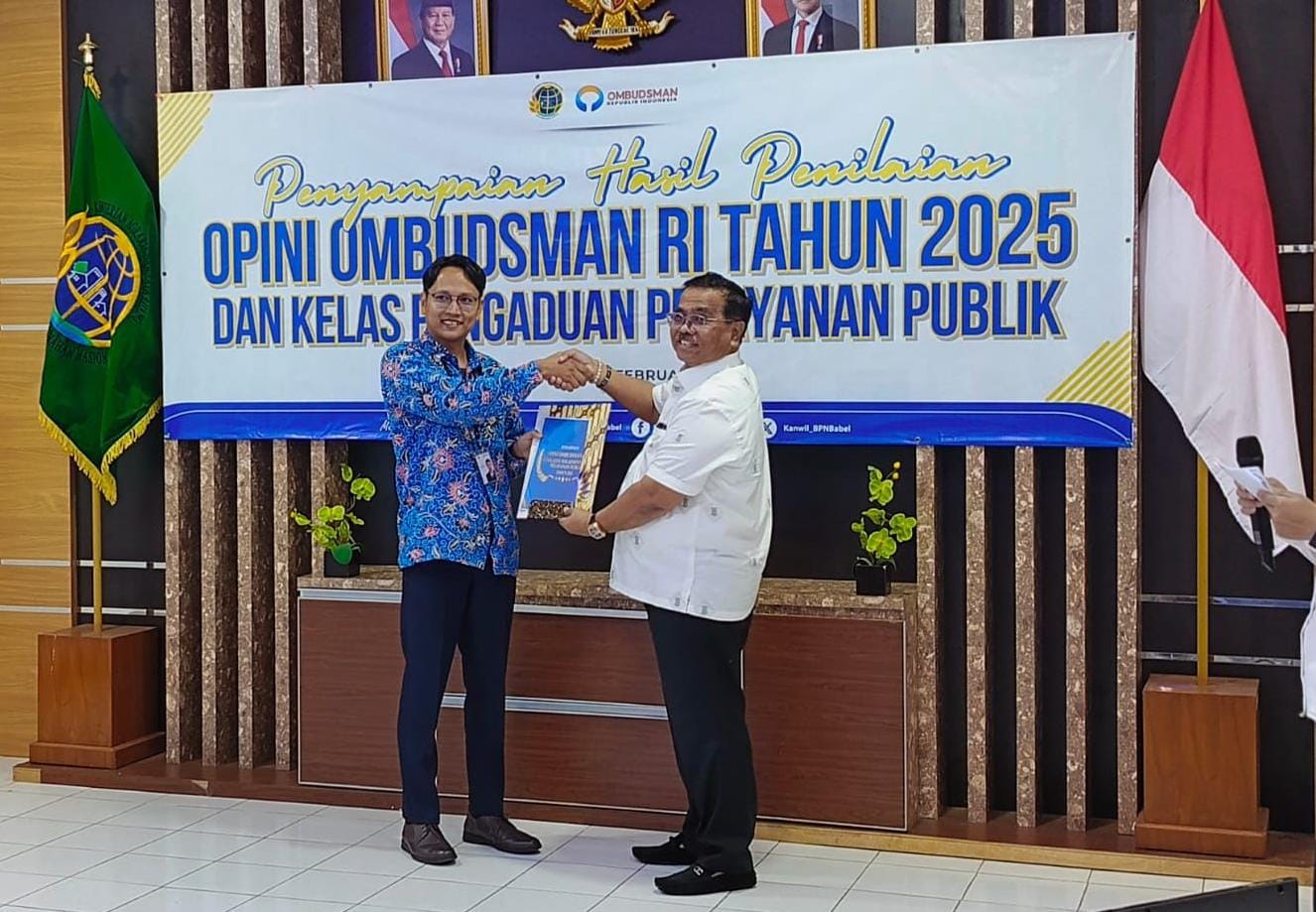 Ombudsman RI Rilis Opini 2025, BPN Babel Targetkan Predikat “Sangat Baik” 