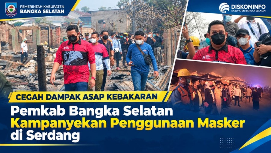 Pemkab Basel Imbau Warga Serdang dan Masyarakat Sekitar Gunakan Masker