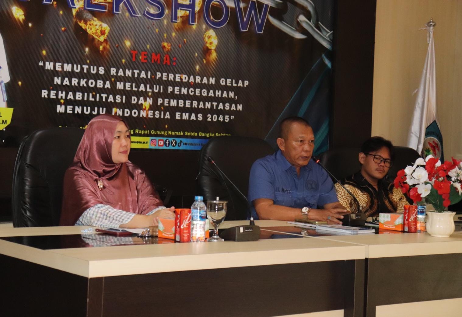 Gaungkan HANI 2025, BNNK Basel Talk Show Anti Narkoba