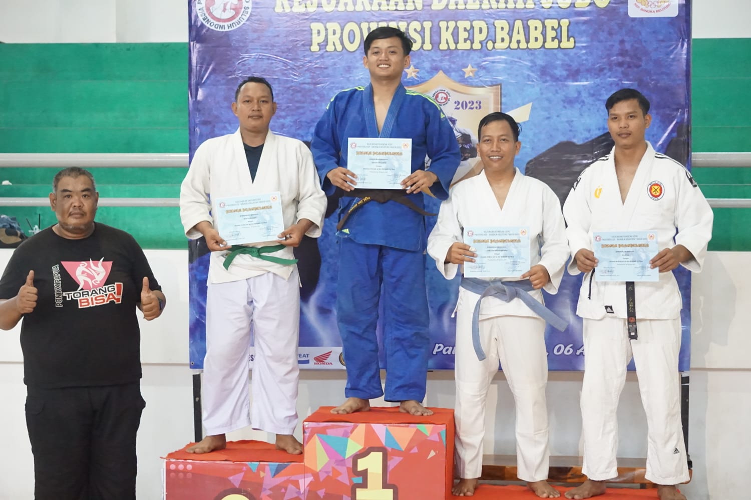 Di Kejurda Propinsi 15 Atlet Judo Bangka Barat Toreh Prestasi
