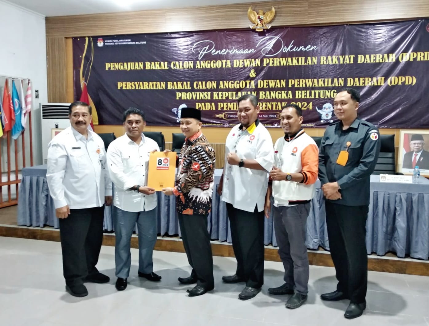 PKS Jadi Peserta Pertama Daftar Caleg ke KPU Babel 