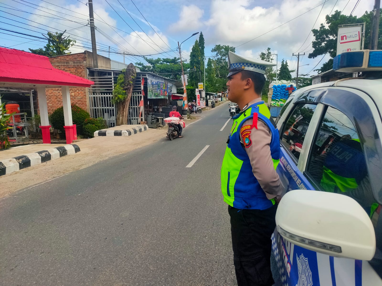 Satgas Kamseltibcarlantas Polresta Pangkalpinang Giatkan Patroli Pasca Pemungutan Suara