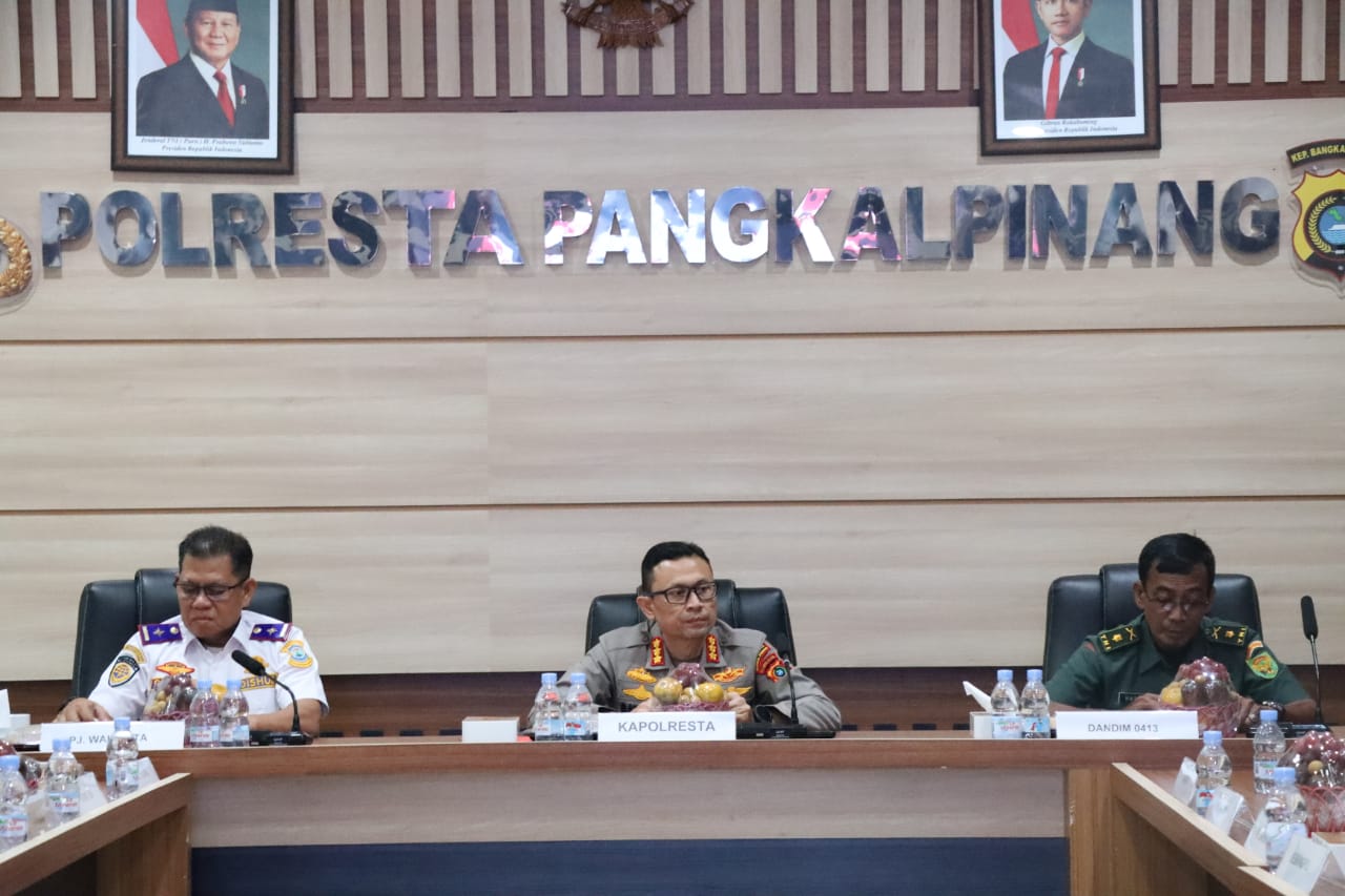 Polresta Pangkalpinang Rakor Bersama Forkopimda Cegah Geng Motor di Pangkalpinang, Ini 10 Poin Rekomendasinya