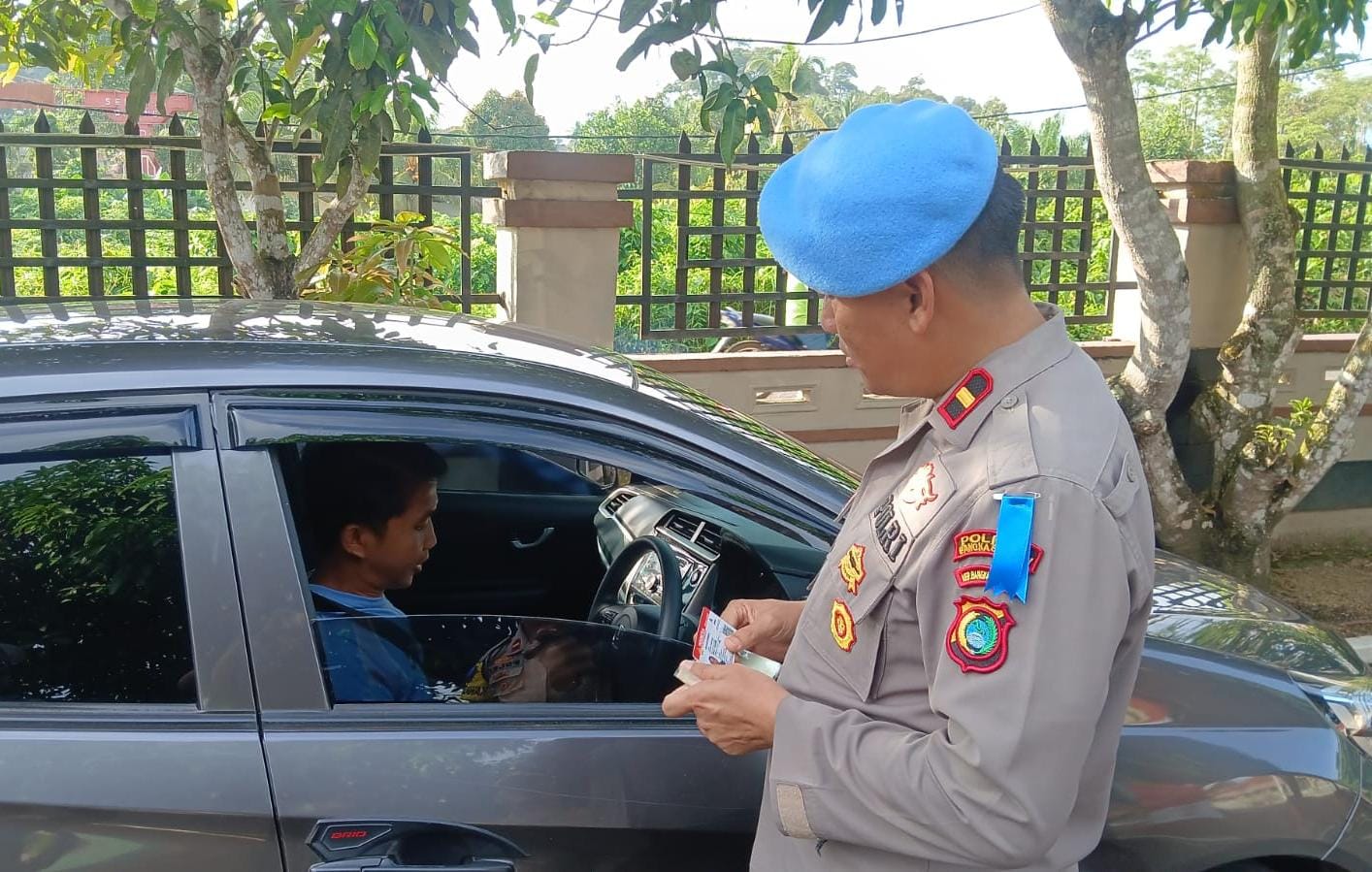 Kasat Lantas dan Kasi Propam Cek Kepatuhan Anggota Polres Basel, Ini Hasilnya 