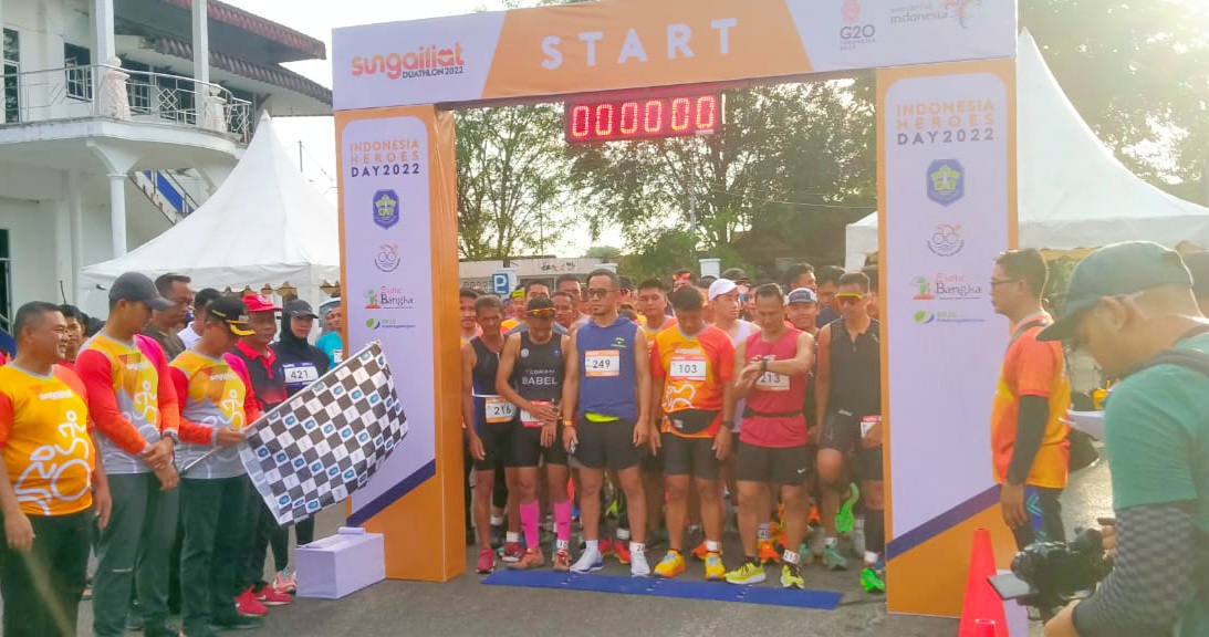 Special Heroes Day, 186 Peserta Bersaing di Sungailiat Duathlon 2022