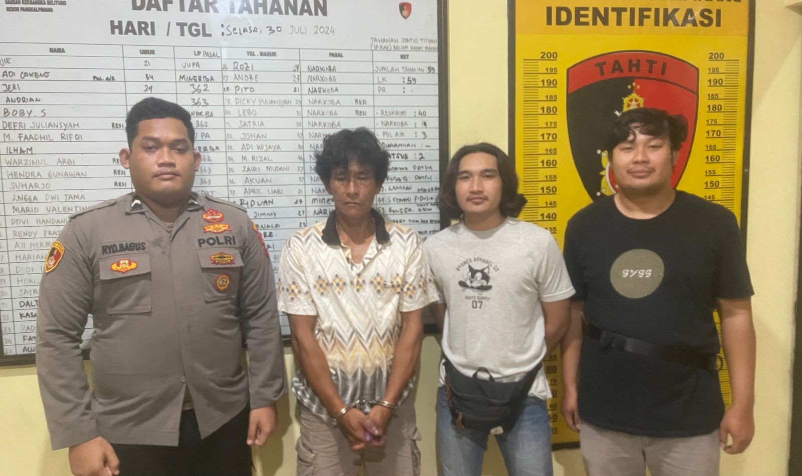 Demi Nyabu Gratis, Warga Tanjung Gunung Ini Nekat Jadi Kurir Narkoba, Sabu 8,06 Gram Disita