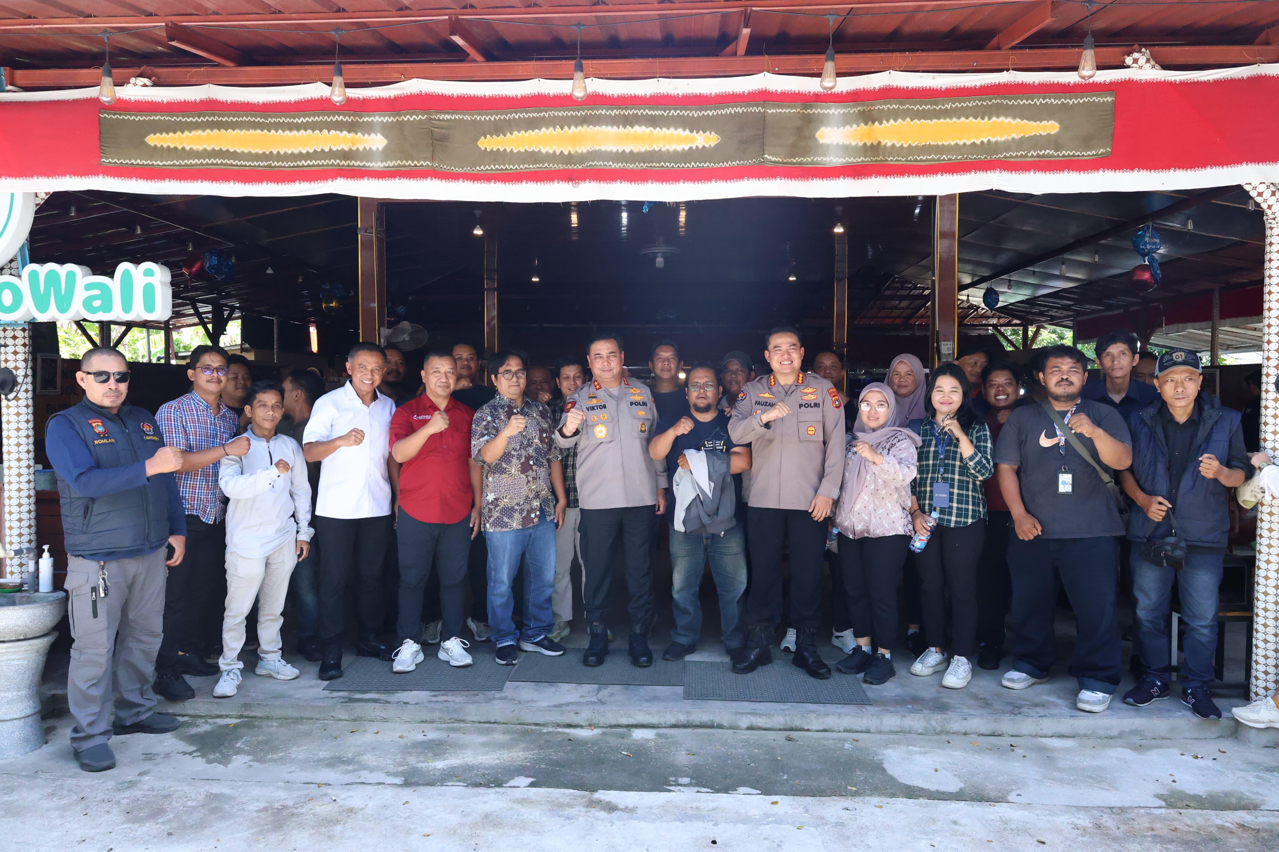 Kapolda Babel Gelar Silaturahmi Dengan Insan Pers, Irjen Pol Viktor : Siap Bangun Sinergi