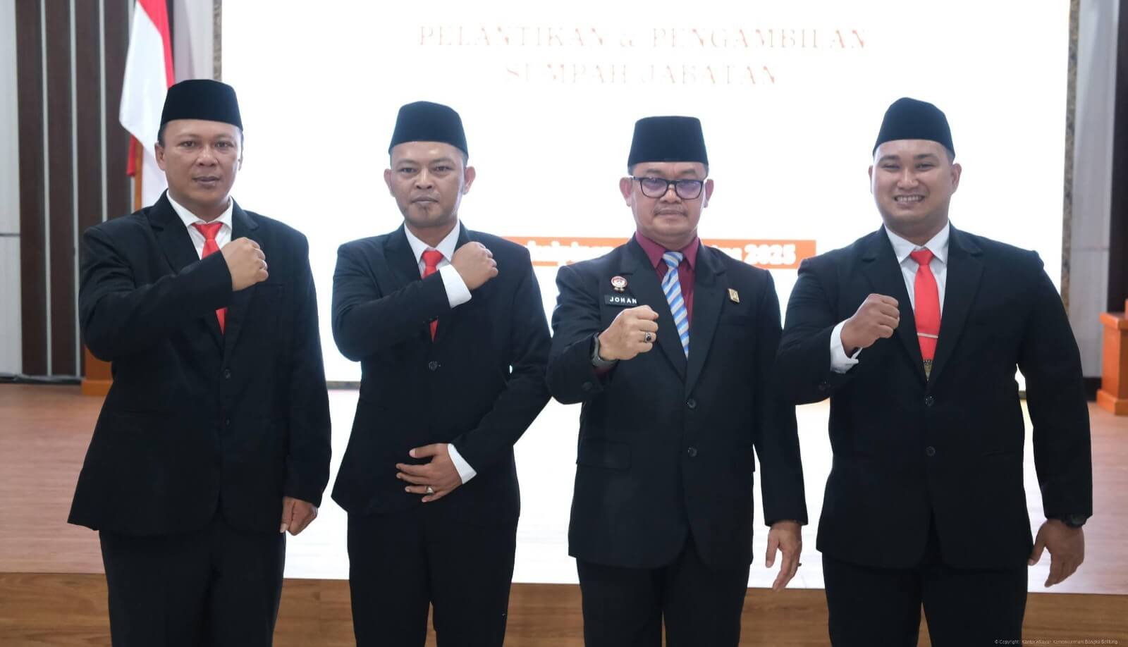 Kakanwil Kemenkum Babel Lantik 3 Pejabat Penyidik Pegawai Negeri Sipil