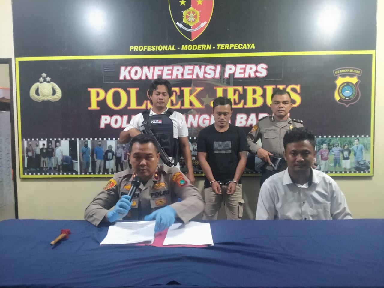 Pelaku Penusukan Pegawai THM di Parittiga Seorang Residivis