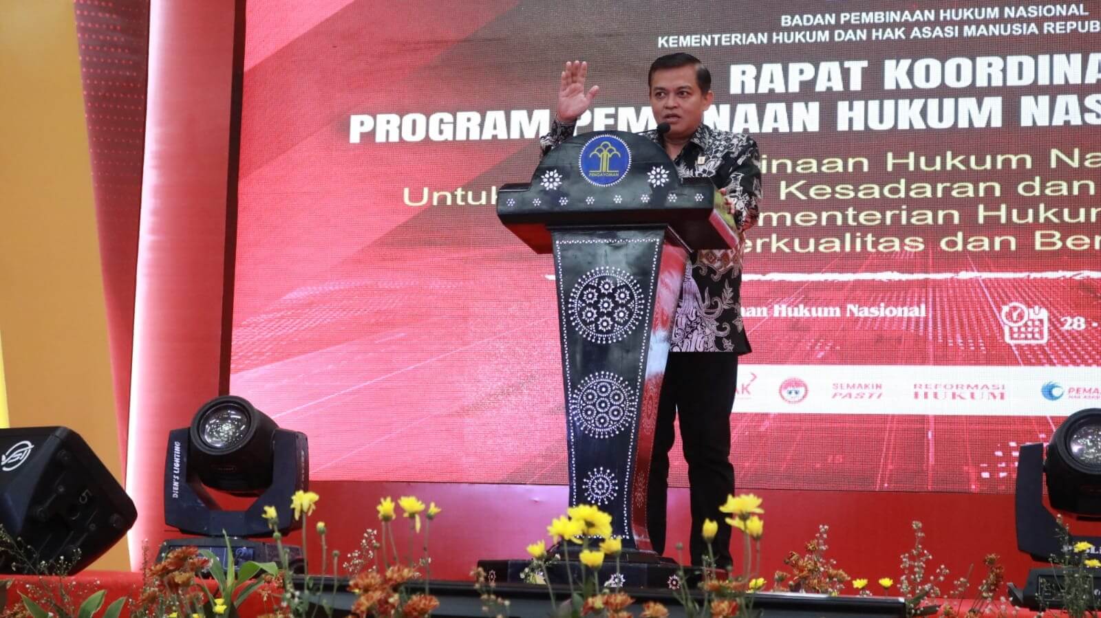 Kemenkumham Babel Ikuti Rakor  Pembinaan Hukum Nasional 