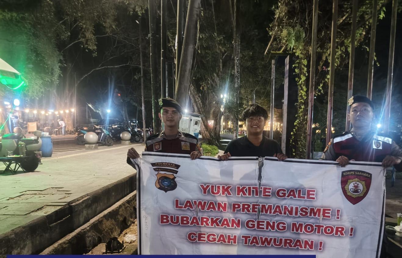 Sat Samapta Polresta Pangkalpinang Patroli di Kawasan Wilhelmina Park