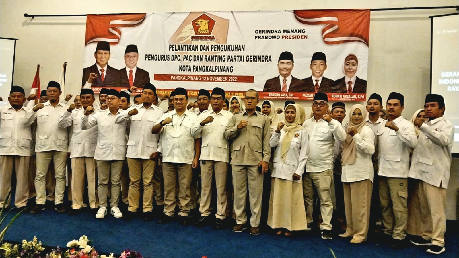 Pelantikan DPC Gerindra Kota, Erzaldi Perintahkan Rebut Pimpinan DPRD