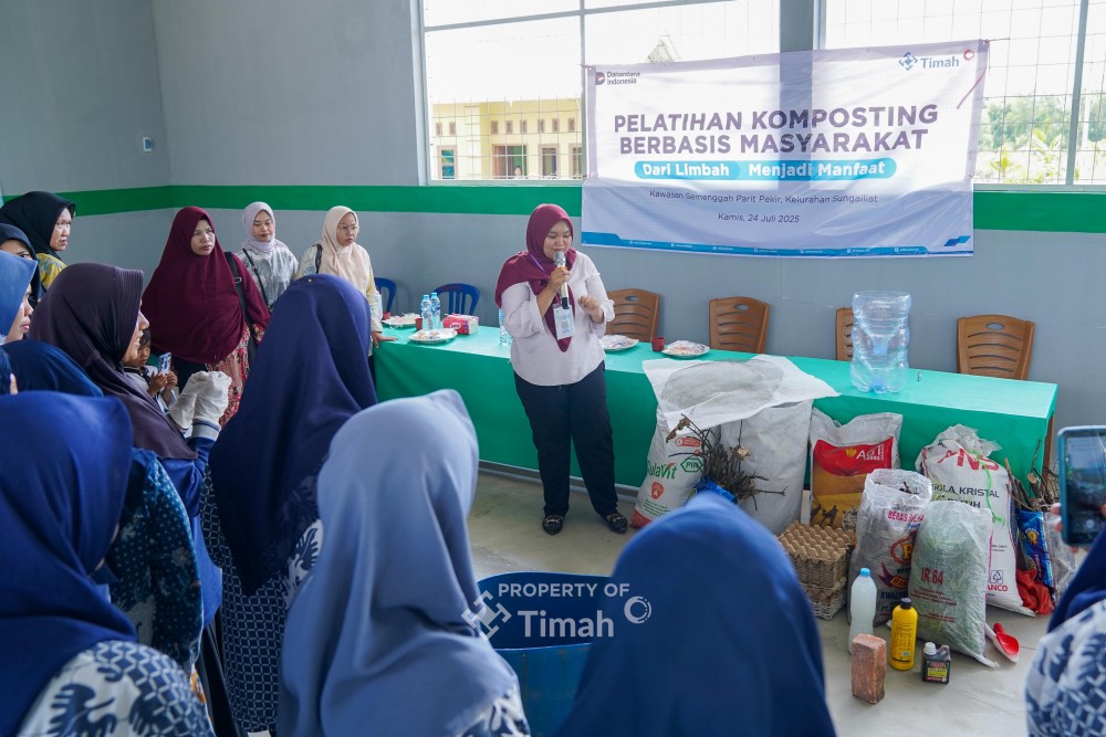 Ubah Sampah Jadi Manfaat, PT Timah Gelar Pelatihan Kompos di Sungailiat