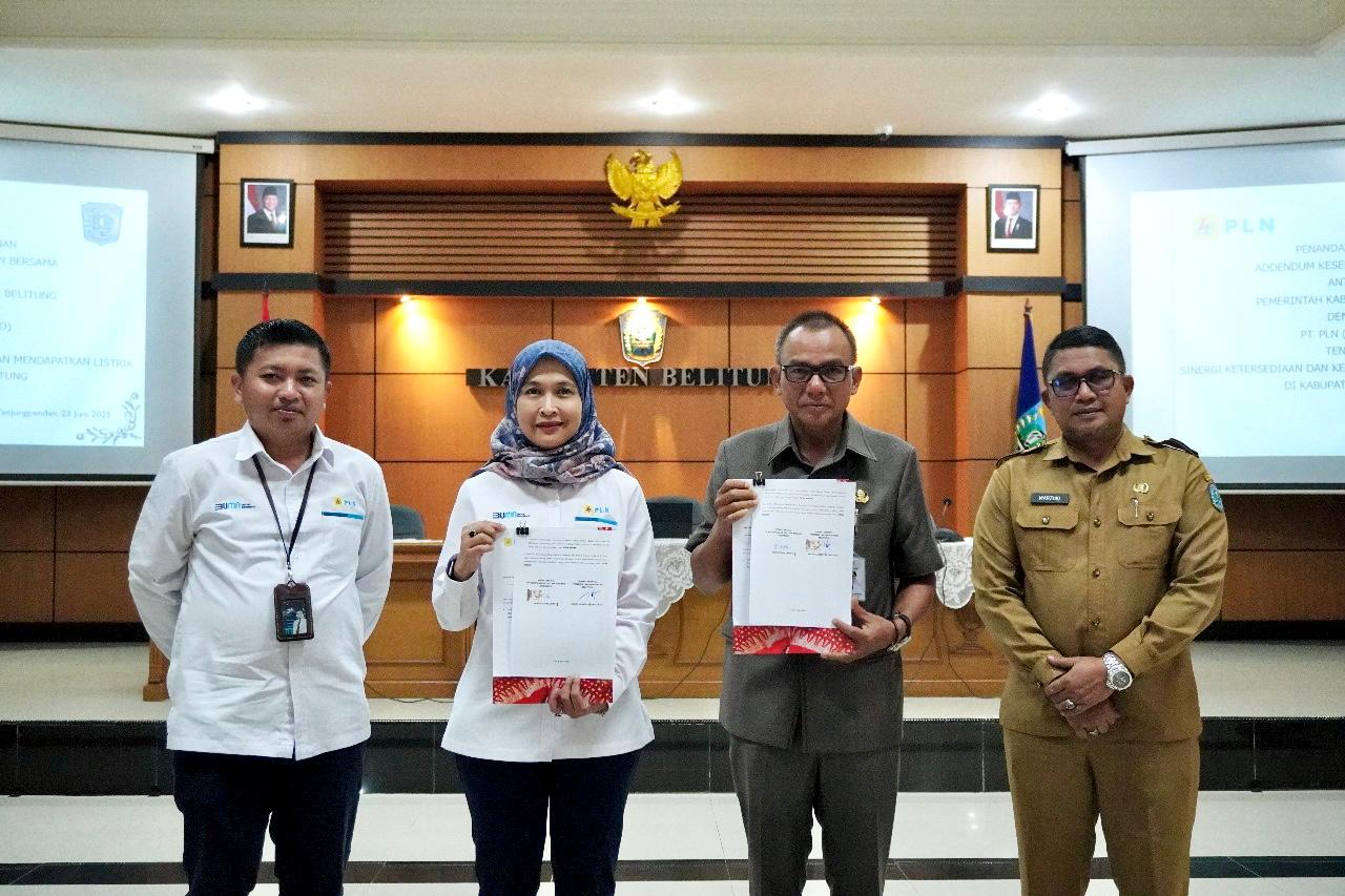 Sah! PLN dan Pemkab Belitung Teken Kerja Sama Sinergi Infrastruktur Ketenagalistrikan