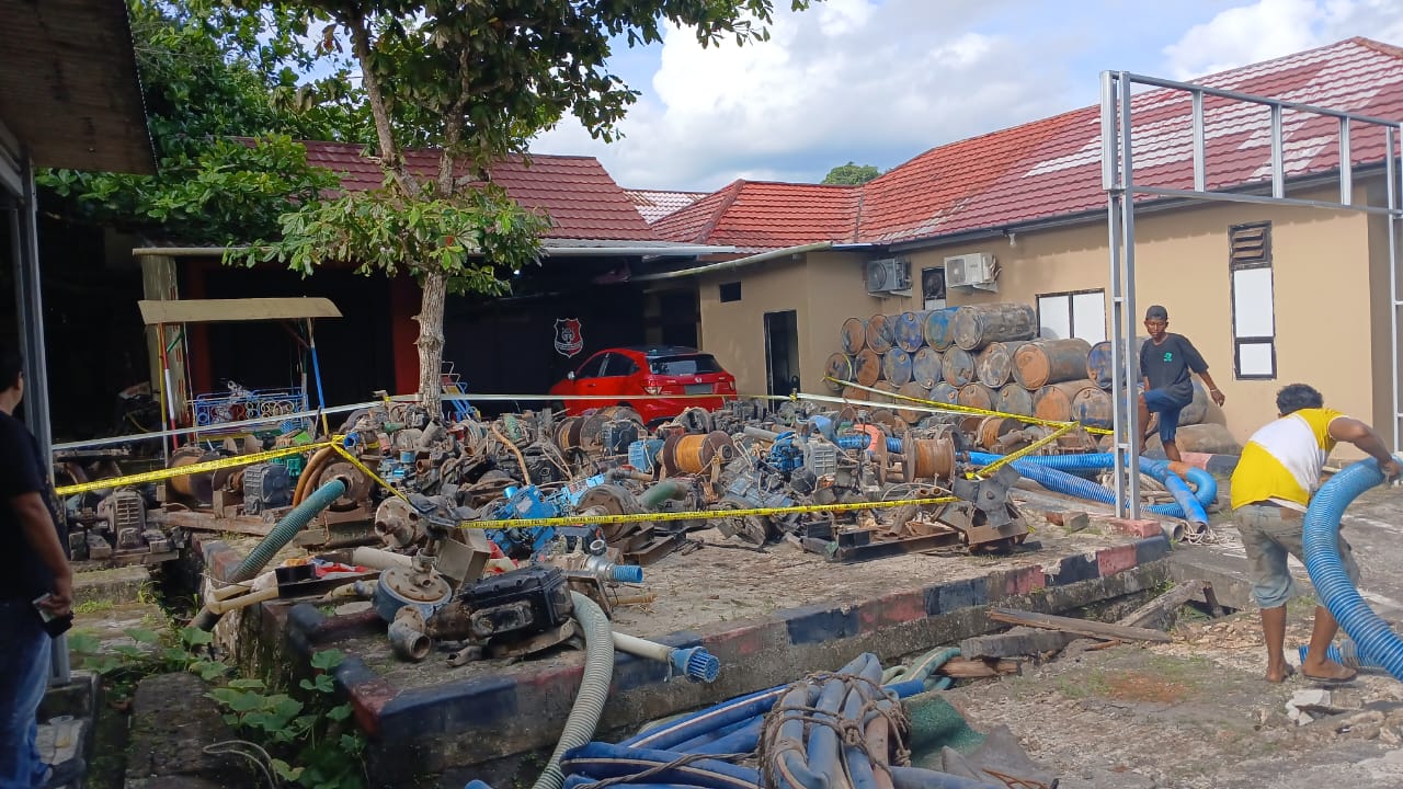 Lima PIP Ilegal Diamankan Unit Tipidsus Polres Basel di Hutan Lindung Kolong PAM Gunung Namak 