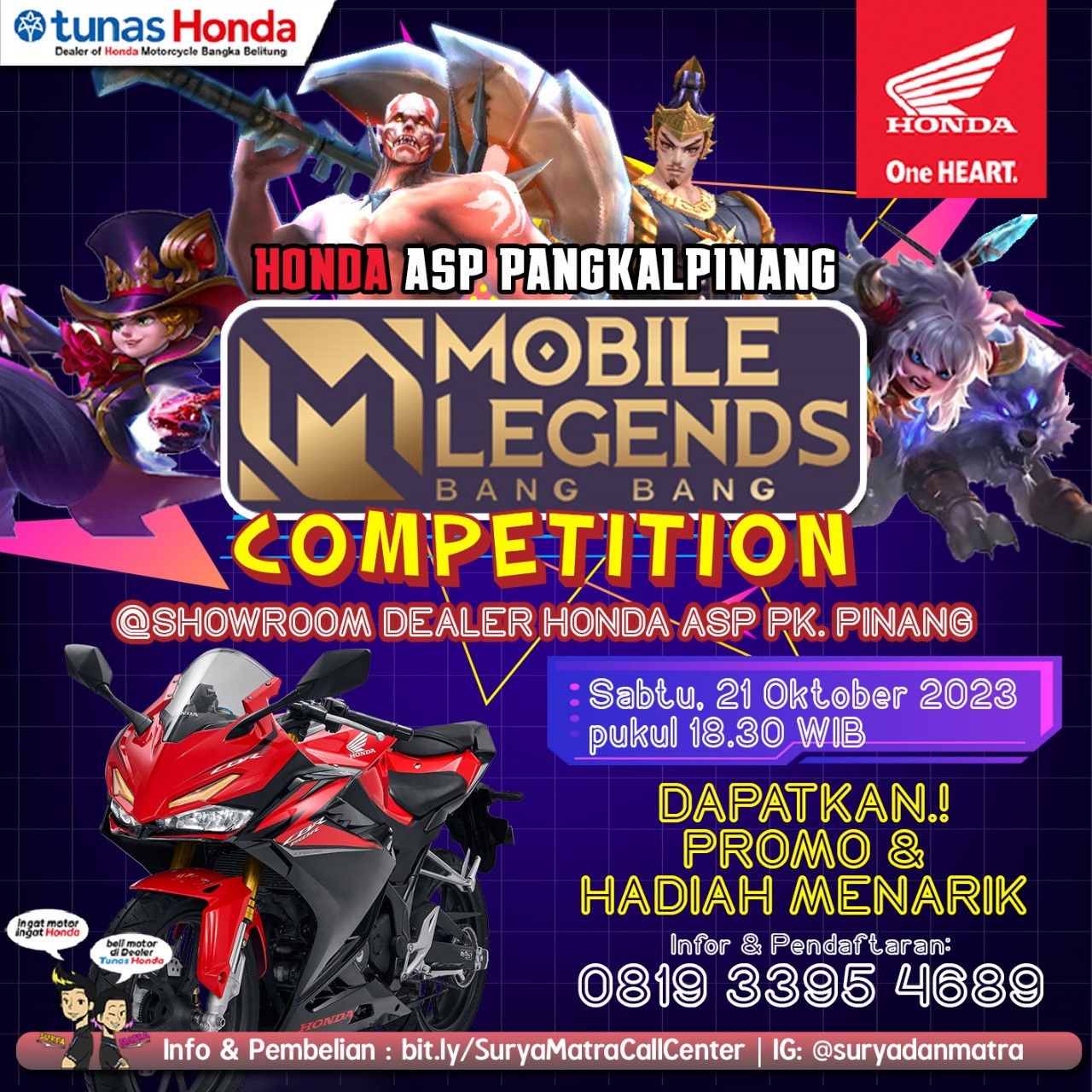 Gamers Merapat! Honda Gelar Turnamen Mobile Legend