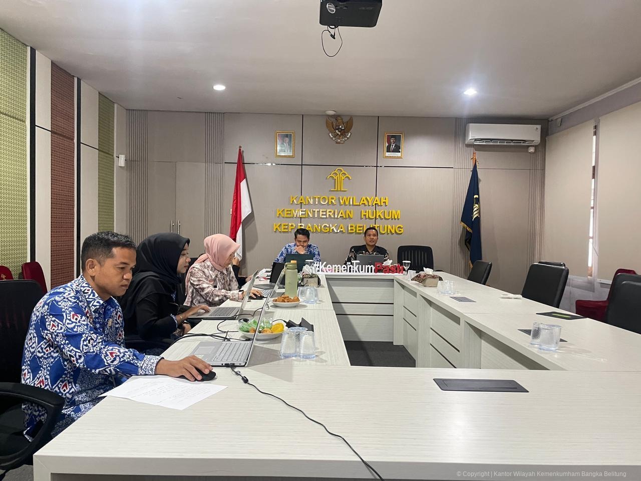 Kanwil Kemenkum Babel Harmonisasikan Empat Raperbup Kabupaten Belitung