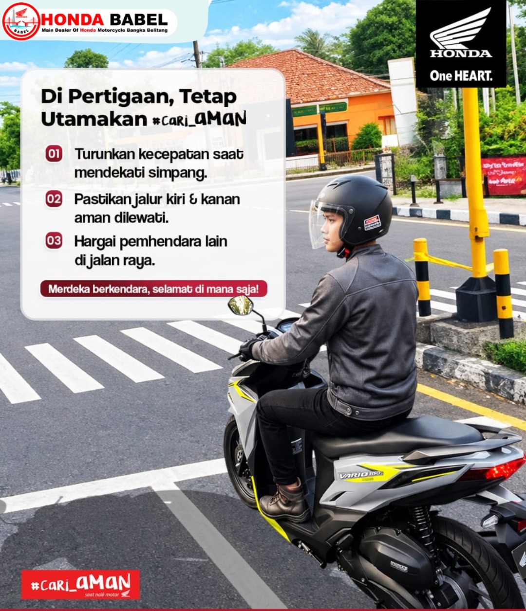  Dipertigaan, Tetap Utamakan #Cari_Aman!