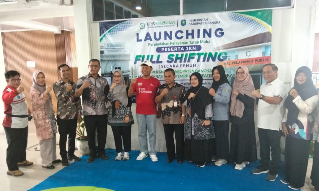 Plt Sekda Bangka Luncurkan Full Shifting Layanan JKN di Mal Pelayanan Publik