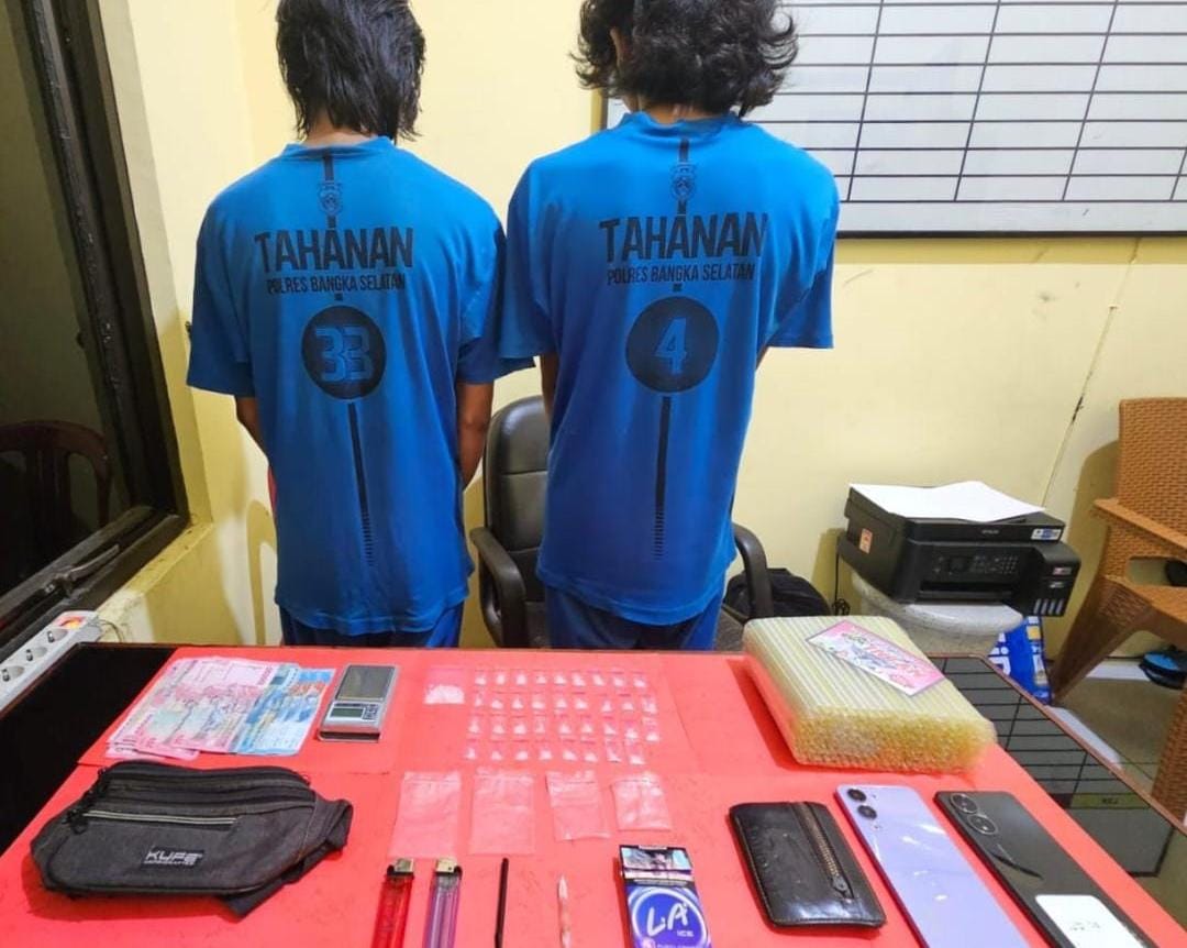 Edarkan Sabu, Dua Pemuda Desa Kaposang Terpaksa Lebaran di Dalam Sel Mapolres Basel 