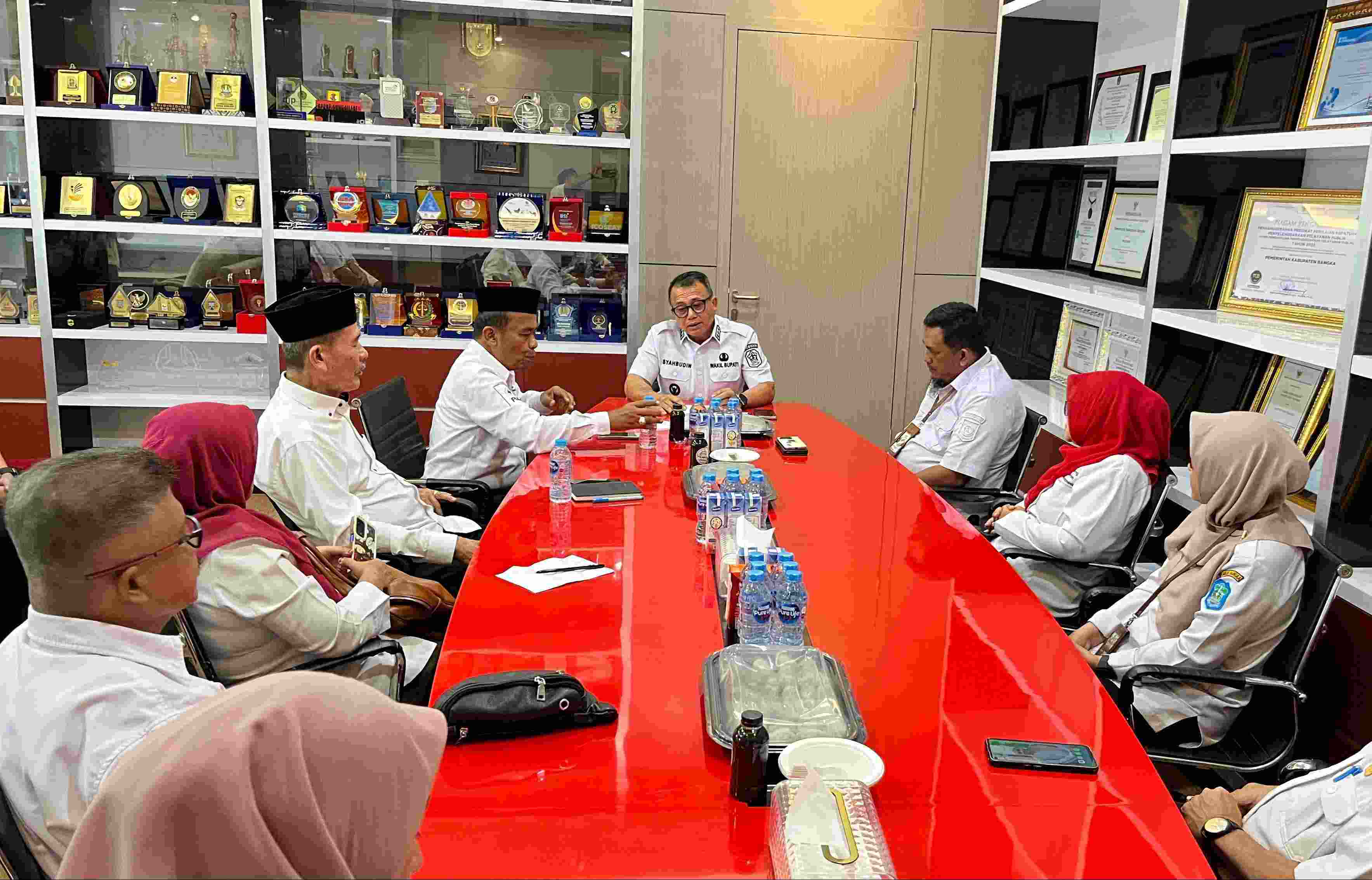 Audensi dengan Wakil Bupati, PMI Bangka Dapat Dukungan untuk Program Kemanusian