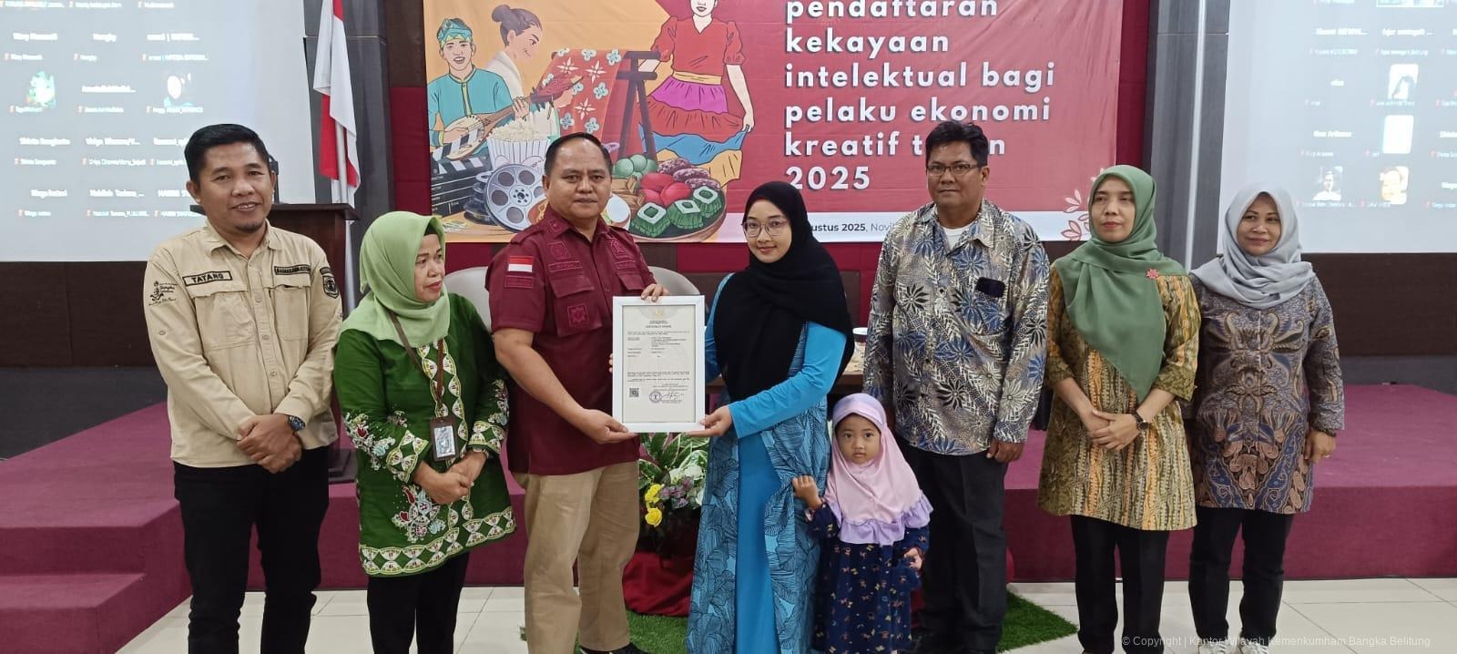 Analis KI Kanwil Kemenkum Babel Menjadi Fasilitator Dalam Pendaftaran 86 Merek