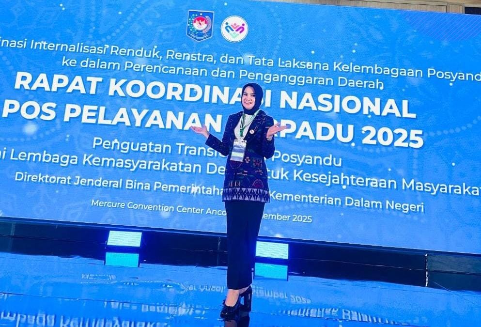 Hj. Elizia Riza Herdavid Hadiri Rakornas Posyandu, Dorong Penguatan Peran Posyandu 