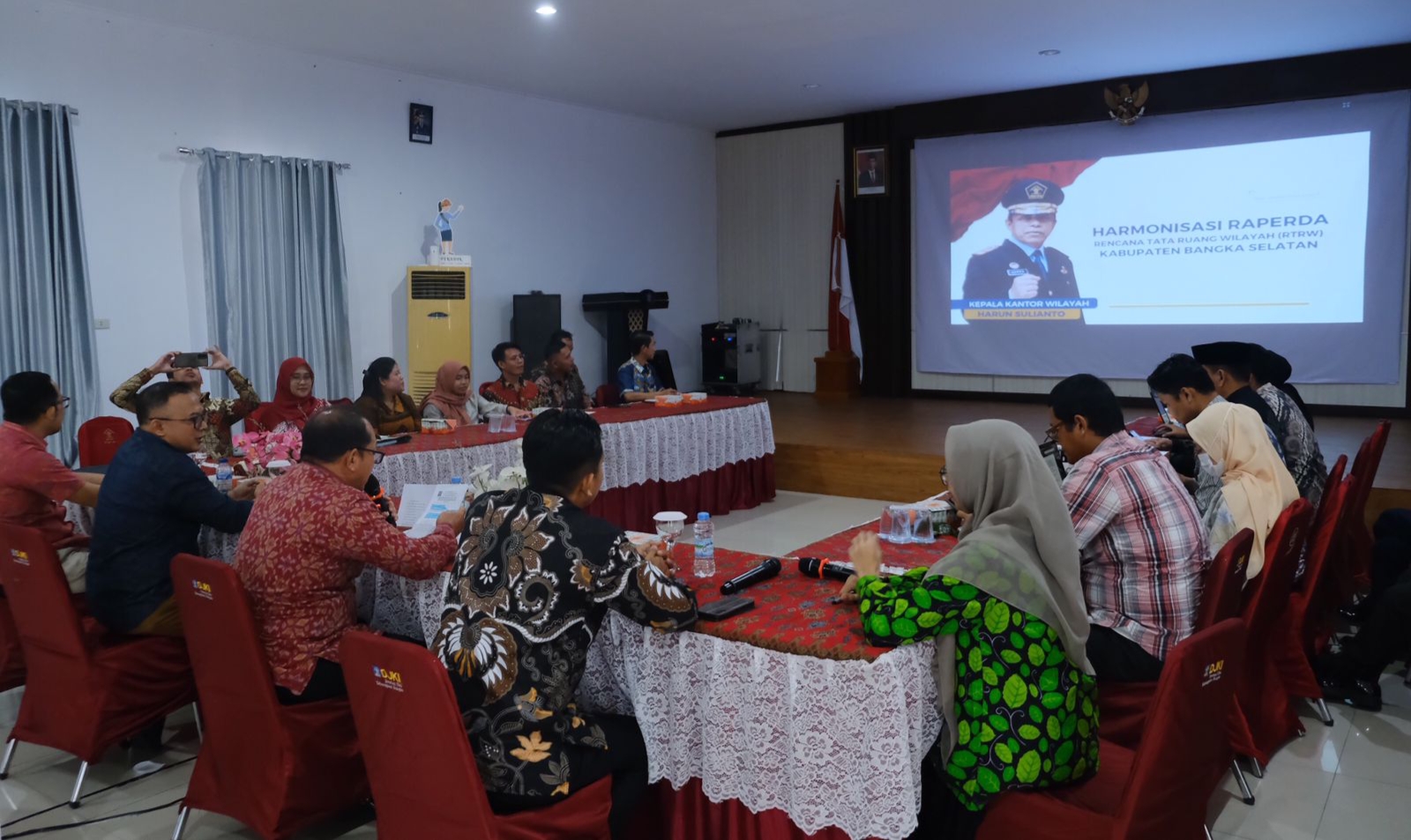 Kemenkumham Babel Harmonisasikan Raperda Rencana Tata Ruang Wilayah Bangka Selatan