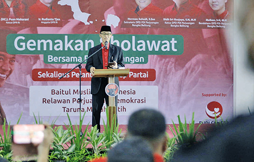 Gemakan Festival Sholawat, PDIP Babel Diharap Jadi Pelopor Nasionalisme Religius di Tanah Air