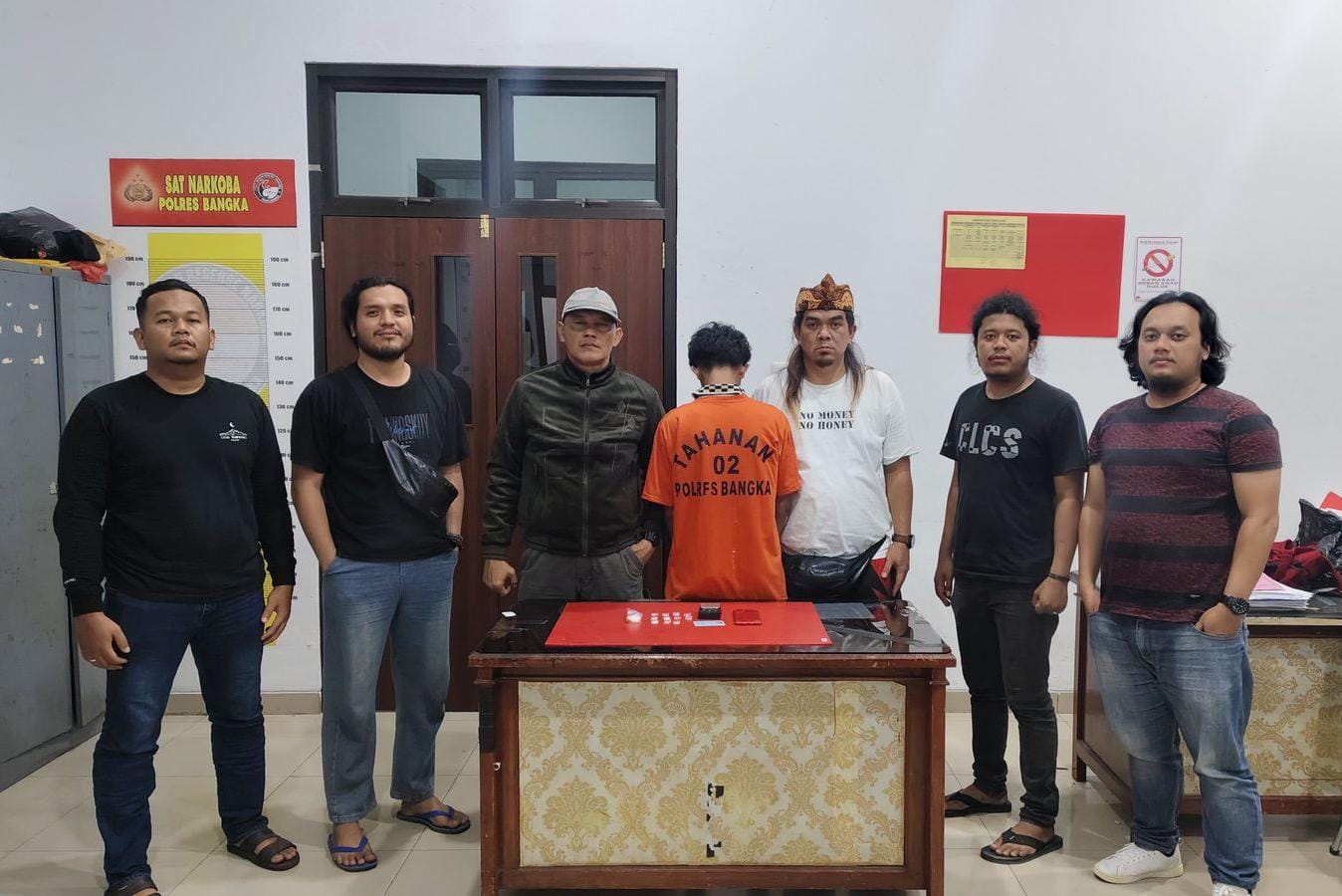 Polres Bangka Bekuk Oknum Mahasiswa Pengedar Sabu